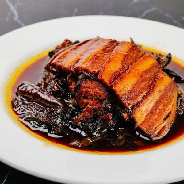 Braised Pork Preserved Mustard Greens And Rice